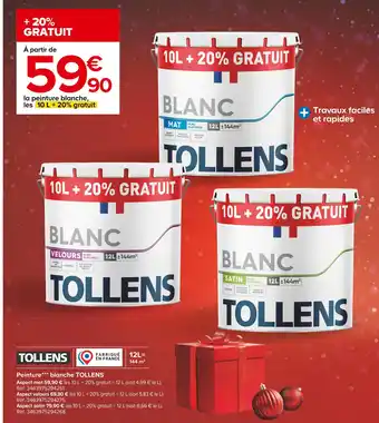 Castorama Tollens peinture*** blanche offre