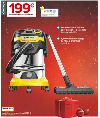 Castorama Karcher aspirateur eau et poussières wd6 p s offre