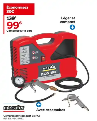 Castorama Mecafer compresseur compact box’air offre