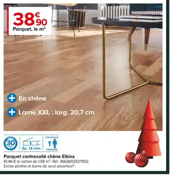 Castorama Parquet contrecollé chêne elkins offre