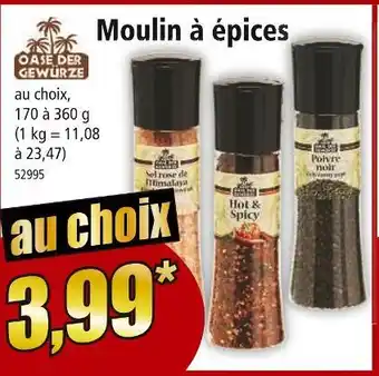 Norma Oase der gewürze moulin à épices offre