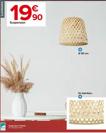 Castorama Eglo suspension miniott offre