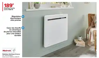 Castorama Noirot radiateur électrique amaroc offre