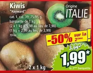 Norma Kiwis “hayward” offre
