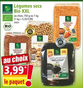 Norma Bio sonne légumes secs bio xxl offre