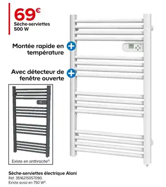 Castorama Sèche-serviettes électrique alani offre