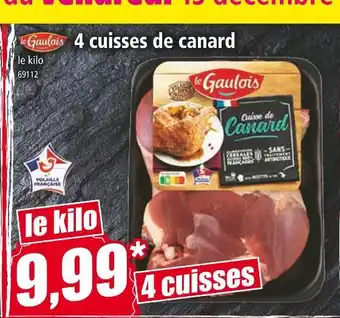 Norma Le gaulois 4 cuisses de canard offre