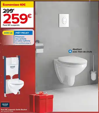Grohe pack wc suspendu solido baufirst