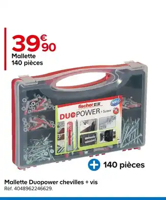 Fischer mallette duopower chevilles + vis