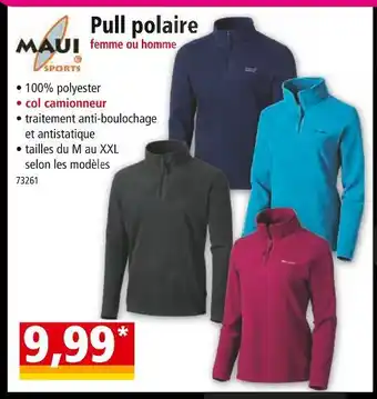 Norma Maui pull polaire offre