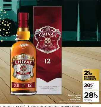 Carrefour Contact Blended Scotch Whisky CHIVAS REGAL offre
