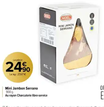 Carrefour Contact Mini Jambon Serrano offre