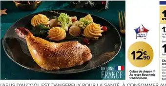 Cuisse de chapon Au rayon Boucherie