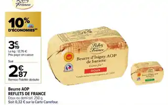 Carrefour Contact Beurre AOP offre