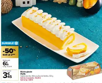 Bûche glacée PILPA