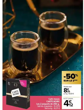Carrefour Contact Café moulu CARTE NOIRE offre