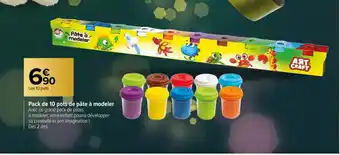 Pack de 10 pots de pâte à modeler
