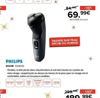 Gitem PHILIPS RASOIR $3144/00 offre