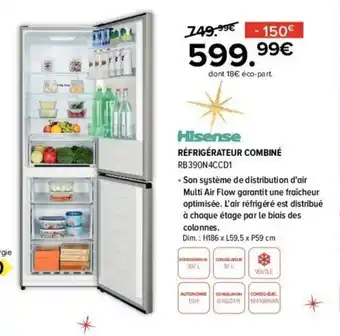 Gitem RÉFRIGÉRATEUR COMBINÉ offre