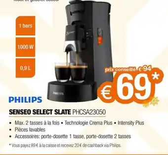 SENSEO SELECT SLATE PHCSA23050