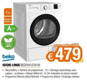 SECHE-LINGE BEDF8412TA1W