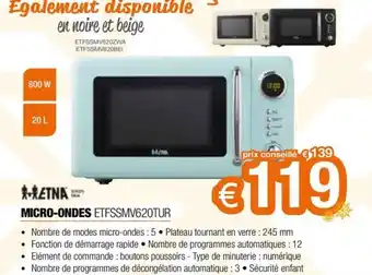 MICRO-ONDES ETFSSMV620TUR