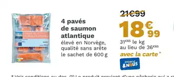 Picard 4 pavés de saumon atlantique offre