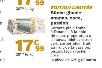 Picard Buche glacee ananas coco passion offre