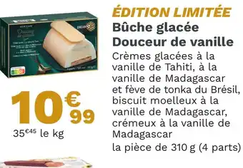 Picard ÉDITION LIMITÉE Bûche glacée Douceur de vanille offre