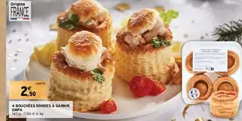 4 BOUCHÉES RONDES À GARNIR