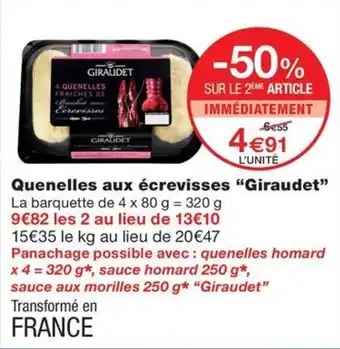 Quenelles aux écrevisses "Giraudet