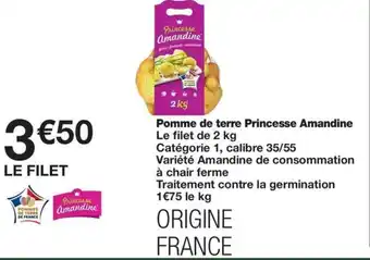 Monoprix Pomme de terre Princesse Amandine offre