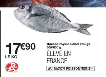 Dorade royale Label Rouge 300/600 g