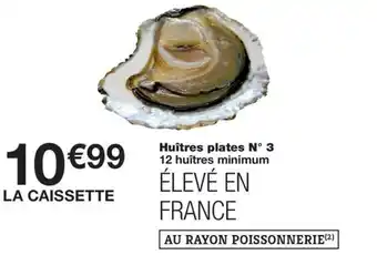 Monoprix Huîtres plates N° 3 offre