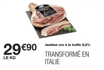 Monoprix Jambon cru à la truffe 2,5% offre