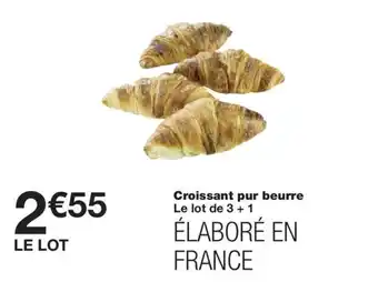 Monoprix Croissant pur beurre offre
