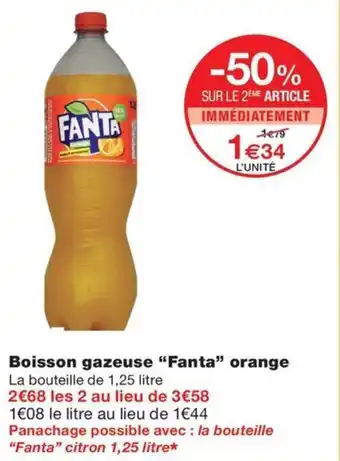 Monoprix Boisson gazeuse "Fanta" orange offre