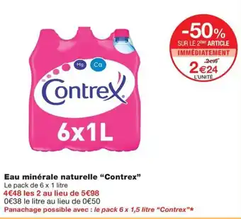 Monoprix Eau minérale naturelle "Contrex" offre
