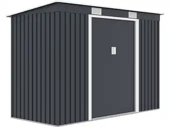 Bricorama Abri de jardin métal monopente austin - 3,14 m2 - gris offre