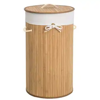 Bricomarché Panier à linge bambou rond offre