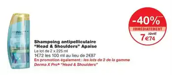 Shampoing antipelliculaire "Head & Shoulders" Apaise