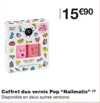 Monoprix Coffret duo vernis Pop "Nailmatic" (1) offre