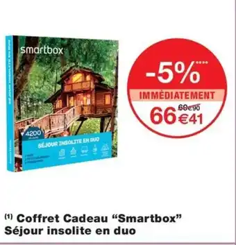 (1) Coffret Cadeau "Smartbox" Séjour insolite en duo