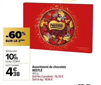 Carrefour Market Assortiment de chocolats NESTLÉ offre