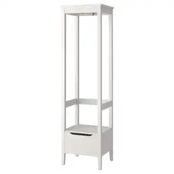 IKEA Idanäs armoire ouverte, blanc, 59x211 cm offre