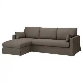 IKEA Hyltarp canapé 3 places méridienne, gauche, gransel gris brun offre