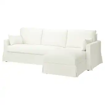 IKEA Hyltarp canapé 3 places méridienne, droite, hallarp blanc offre