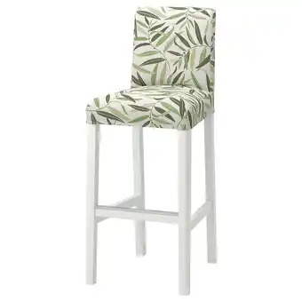 IKEA Bergmund chaise de bar, blanc/fågelfors multicolore, 75 cm offre