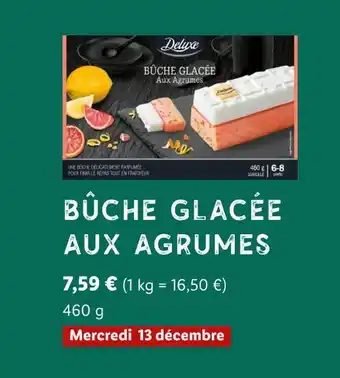 Lidl Deluxe bûche glacée aux agrumes offre