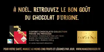 Lidl Favorina coffret chocolats collection privée ou privilège offre